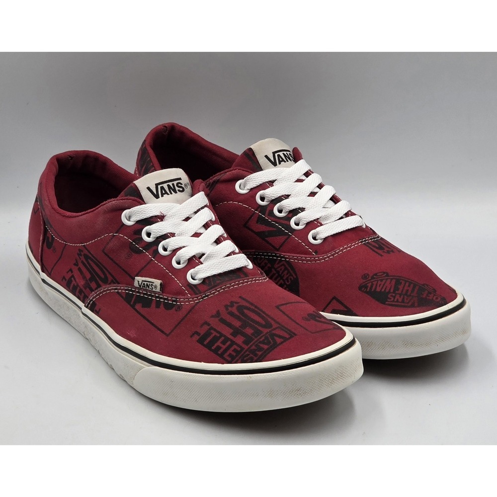 Vans Doheny Logo Mix Rumba Red Black Men's Size 11 Skate Shoes